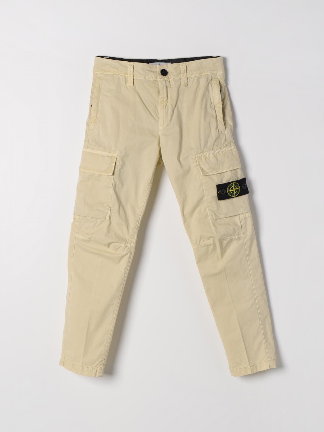 STONE ISLAND JUNIOR Pants Kids color Beige　STONE ISLAND JUNIOR パンツ キッズカラー ベージュ STONE