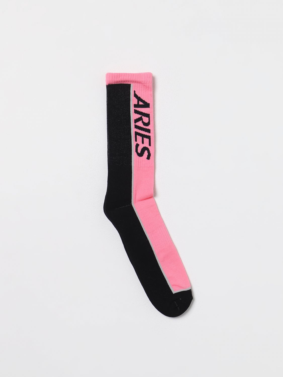 Shop Aries Socks  Men Color Pink