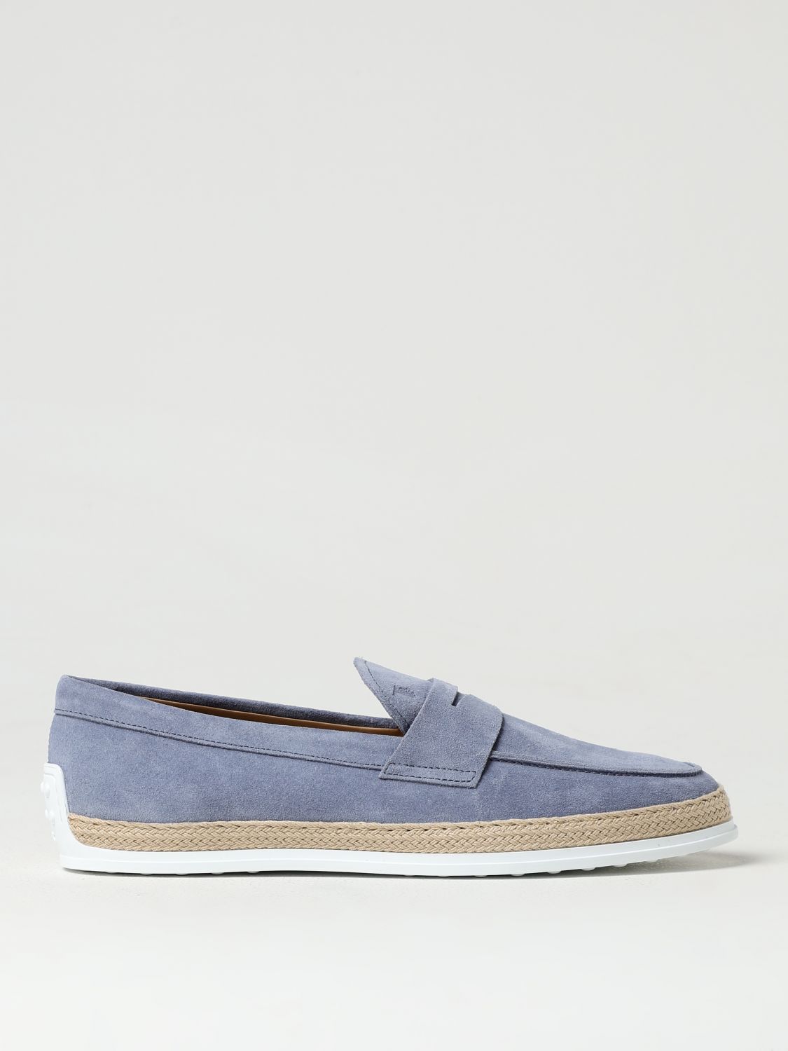 Shop Tod's Loafers  Men Color Gnawed Blue