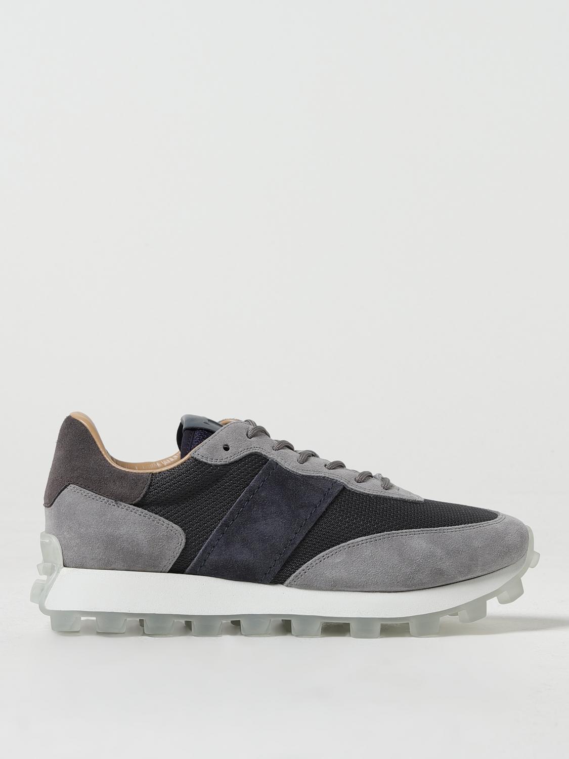 Tod's Tods Men's Grey/other Allacciata 25k Runner Leather And Shell Low-top Trainers In Grey