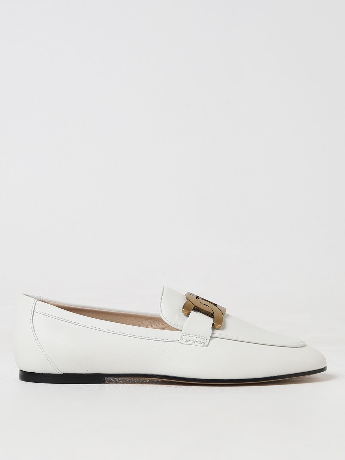 Shop Tod's Loafers  Woman Color White In Weiss