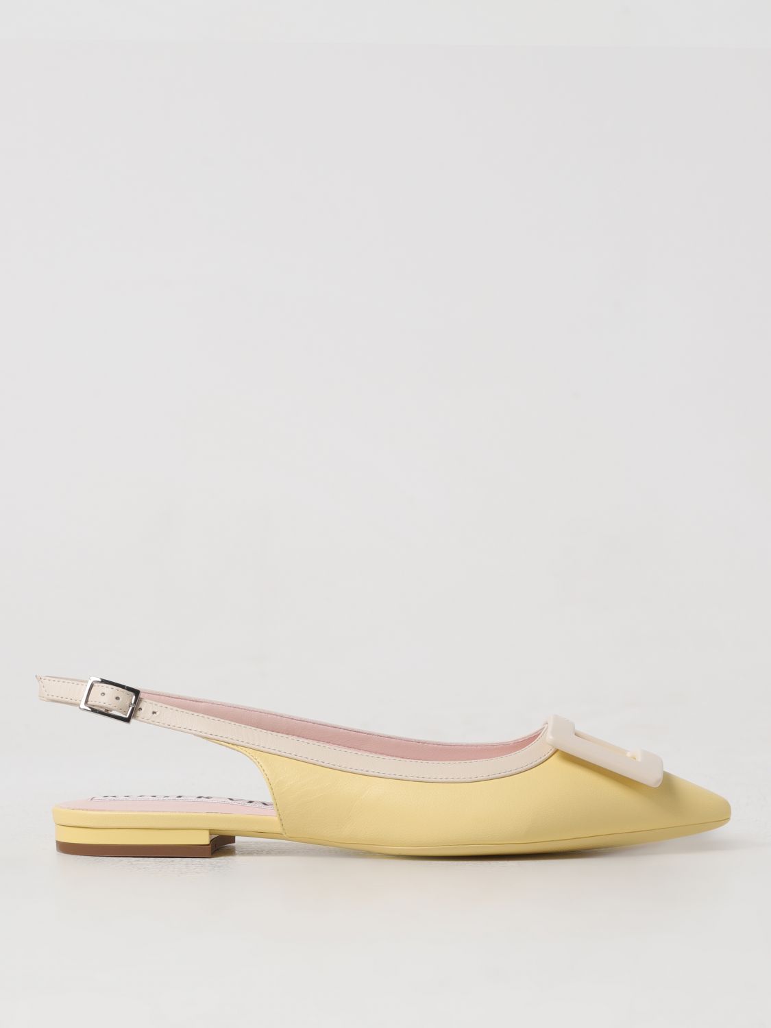 ROGER VIVIER FLAT SHOES ROGER VIVIER WOMAN COLOR YELLOW 401581003