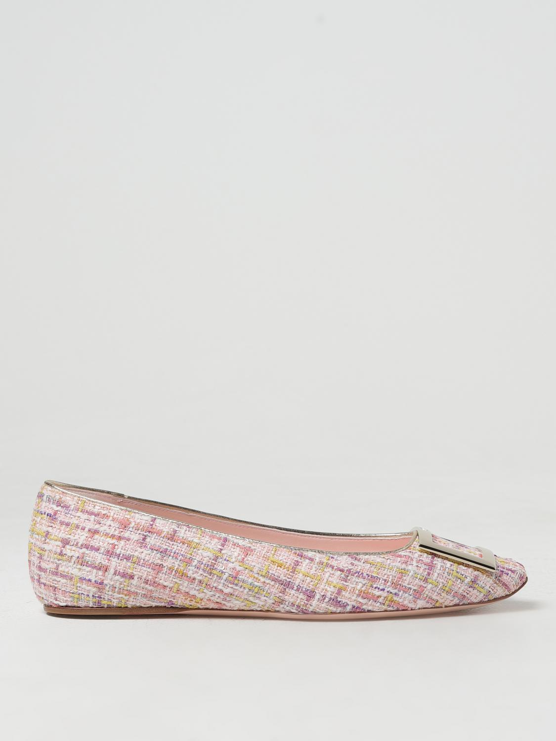 Shop Roger Vivier Ballet Flats  Woman Color Pink