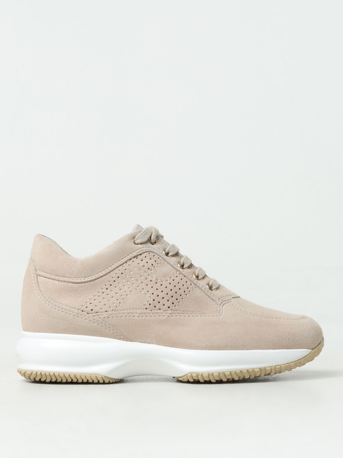 Shop Hogan Sneakers Kids Color Beige