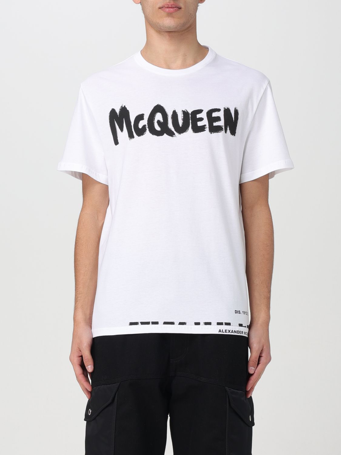 Shop Alexander Mcqueen T-shirt  Men Color White