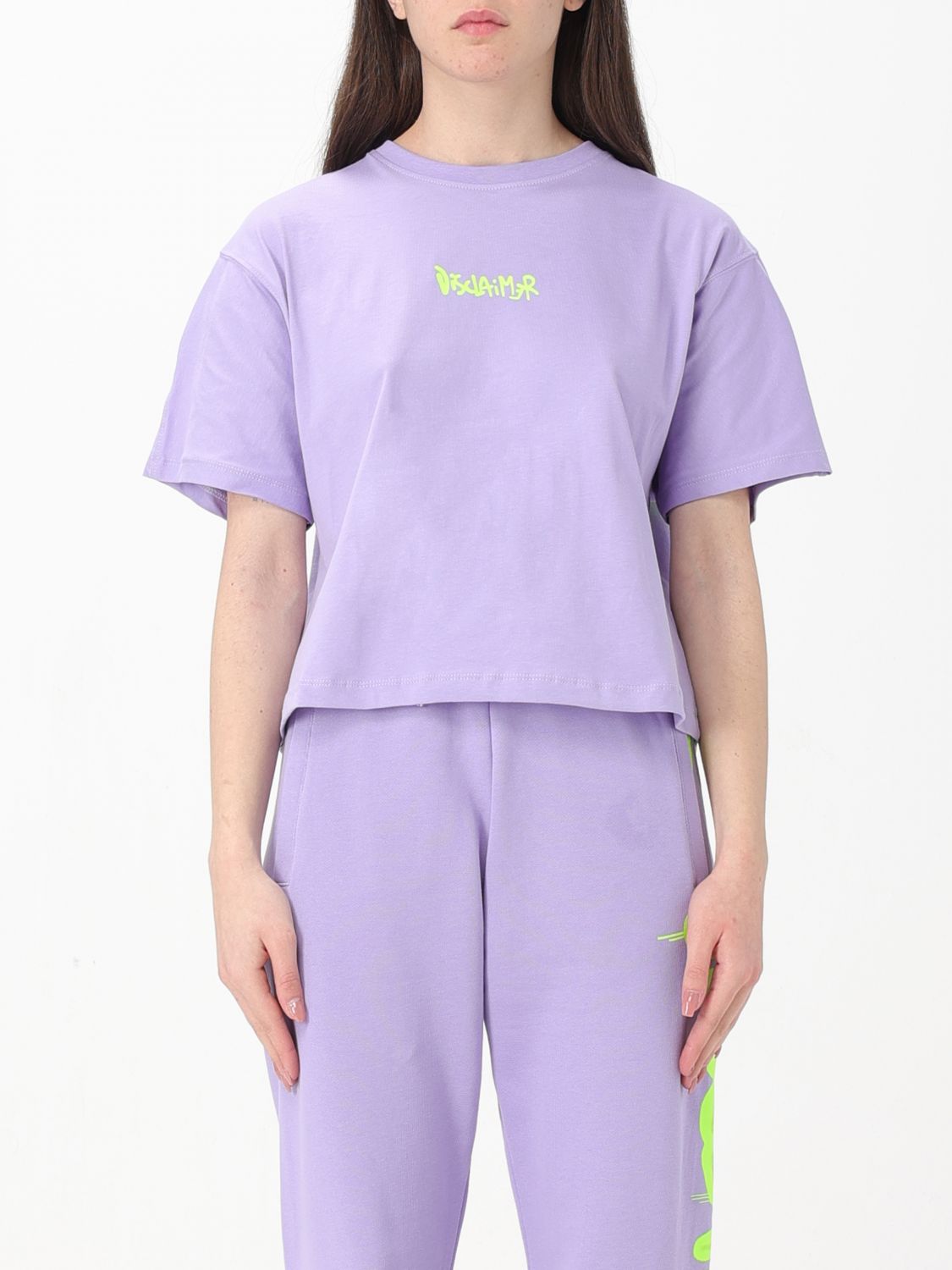 Disclaimer T-shirt  Woman Colour Lilac