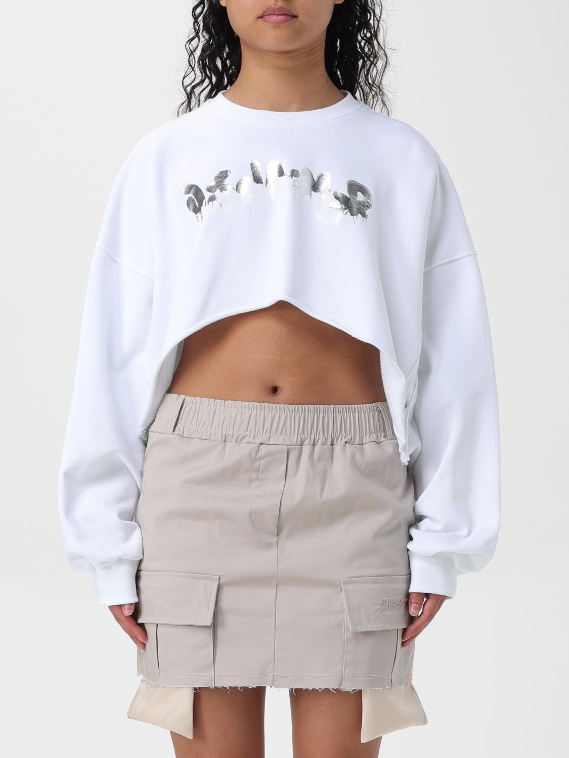 Shop Disclaimer Sweatshirt  Woman Color White