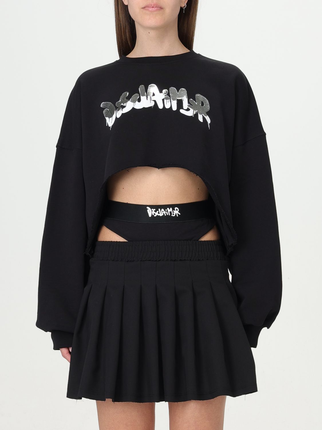 Shop Disclaimer Sweatshirt  Woman Color Black