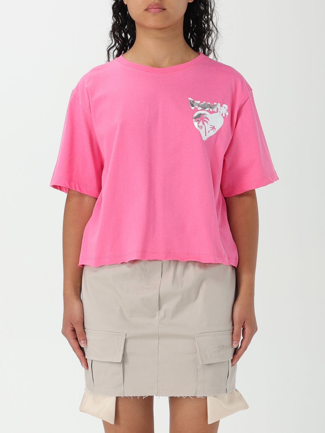 Disclaimer T-shirt  Woman Color Pink