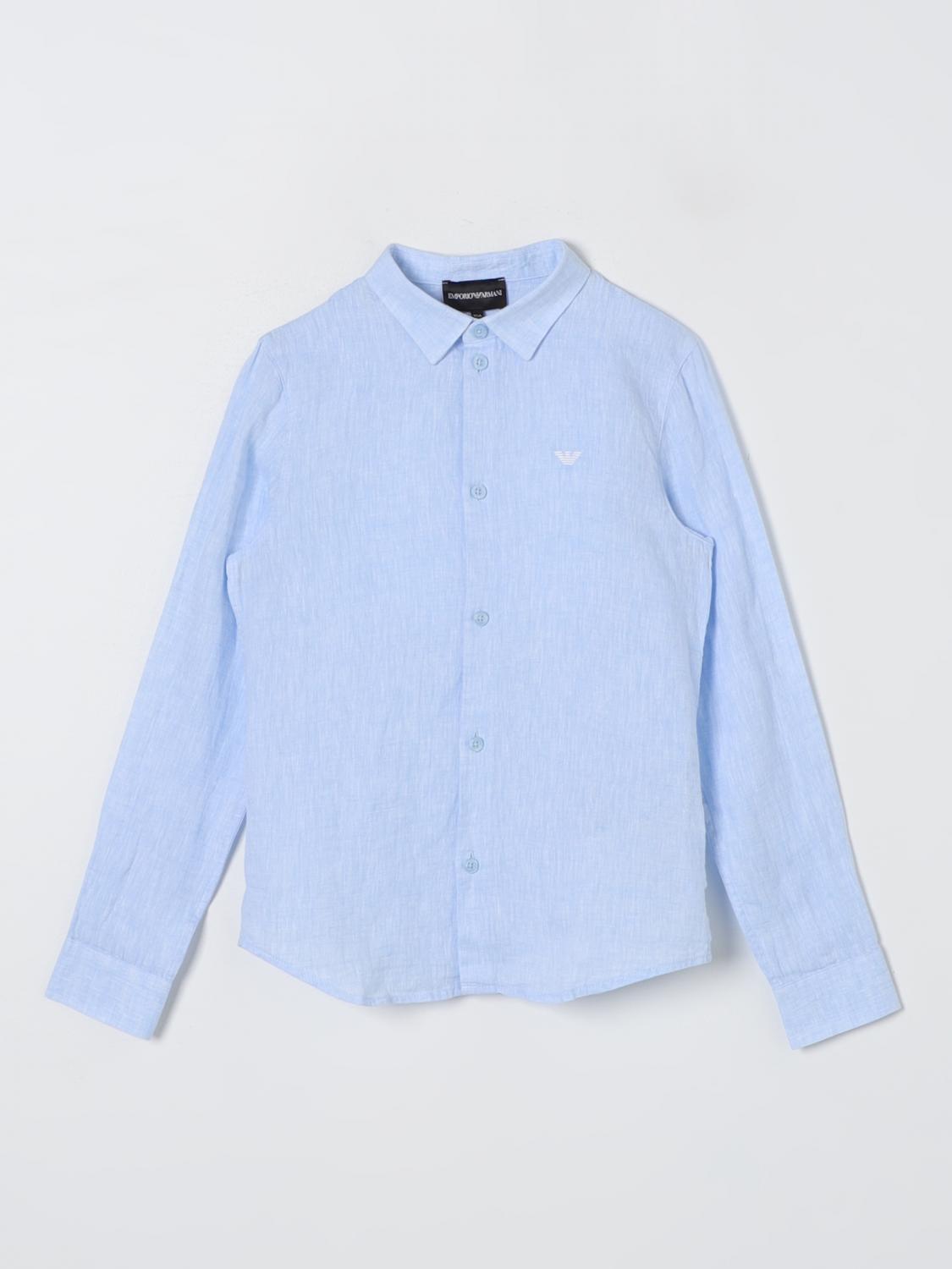Emporio Armani Αγόρια Gnawed Blue Shirt Kids Color