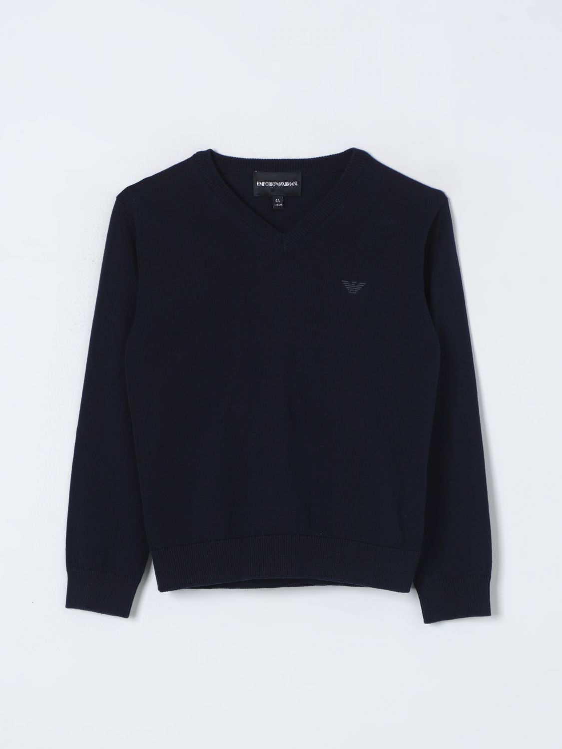 Shop Emporio Armani Sweater  Kids Kids Color Blue