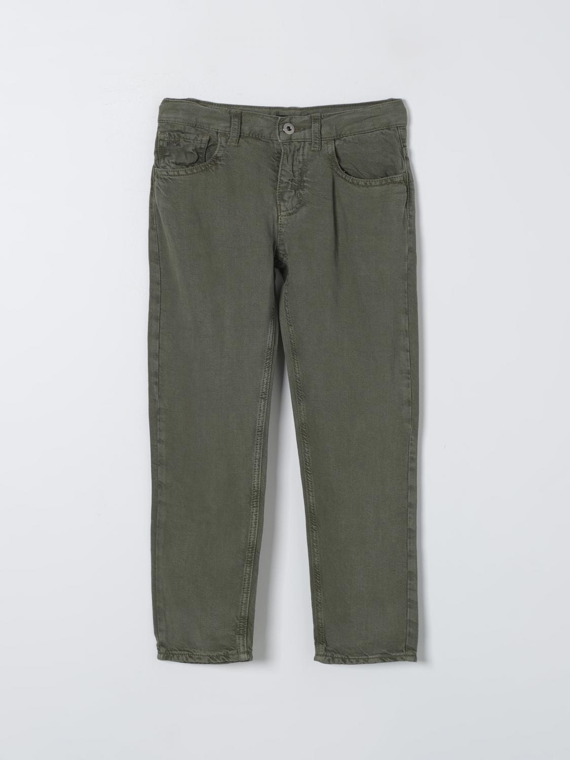 Trousers EMPORIO ARMANI KIDS Kids colour Military