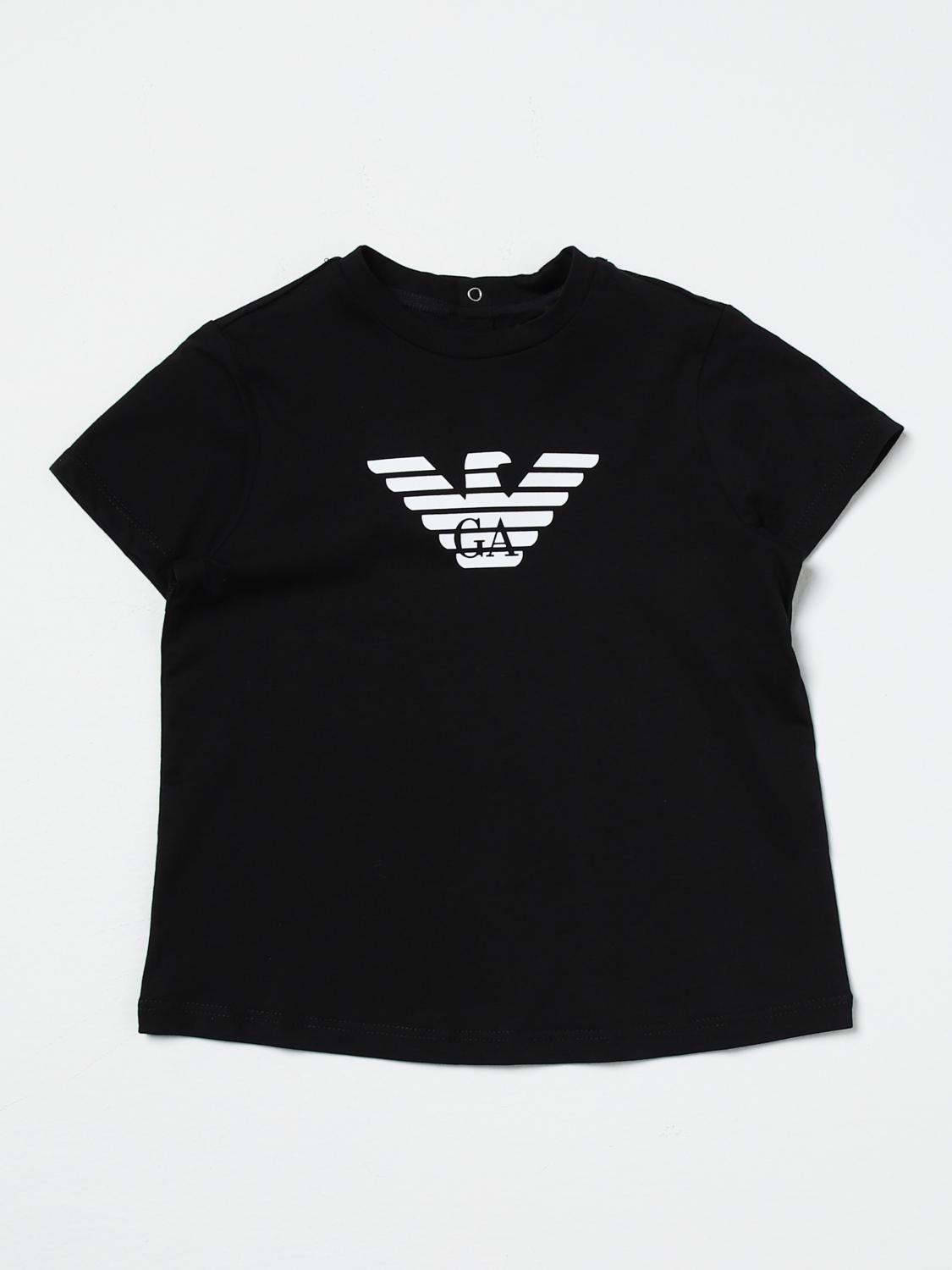 Shop Emporio Armani T-shirt  Kids Color Black