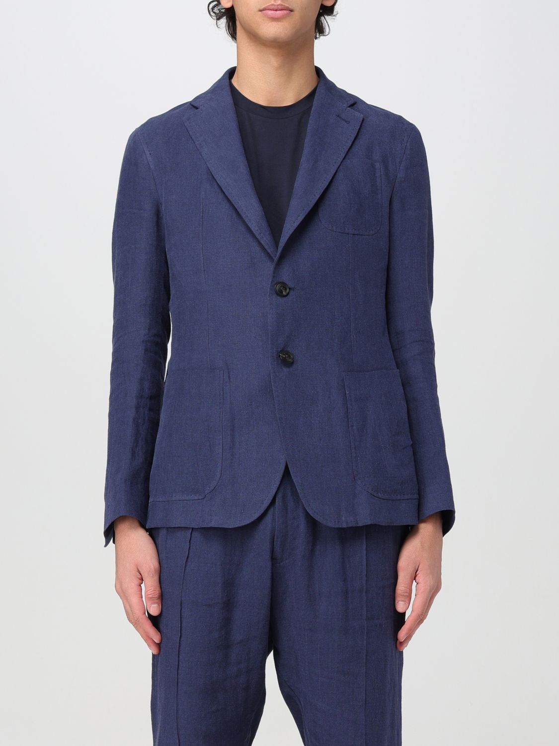 Emporio Armani Blazer  Men Color Navy