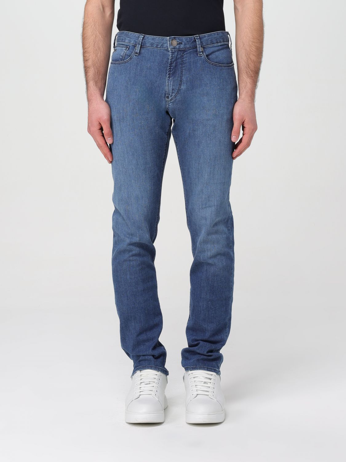 Shop Emporio Armani Jeans  Men Color Denim
