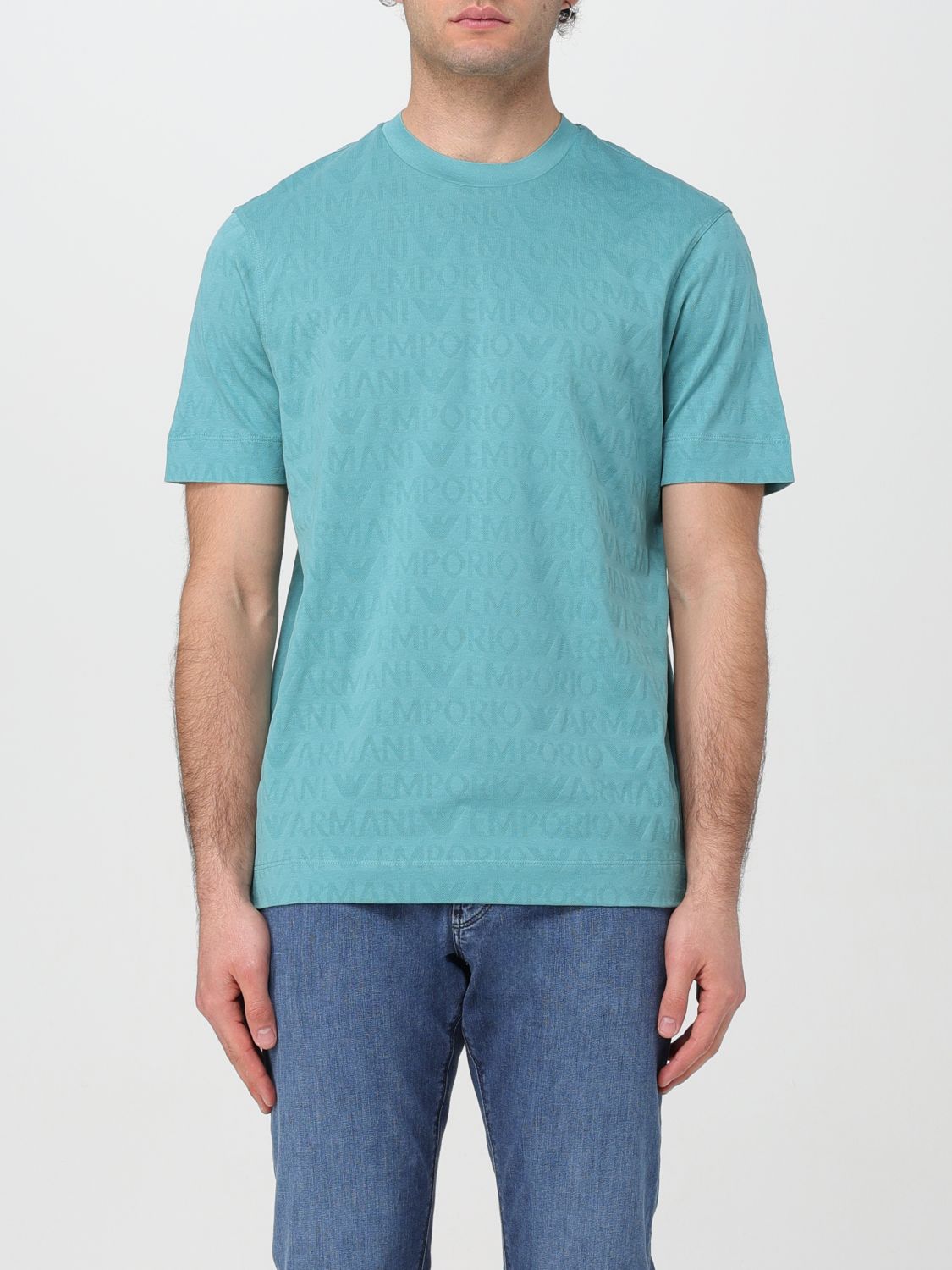 Emporio Armani T-shirt  Men Color Blue