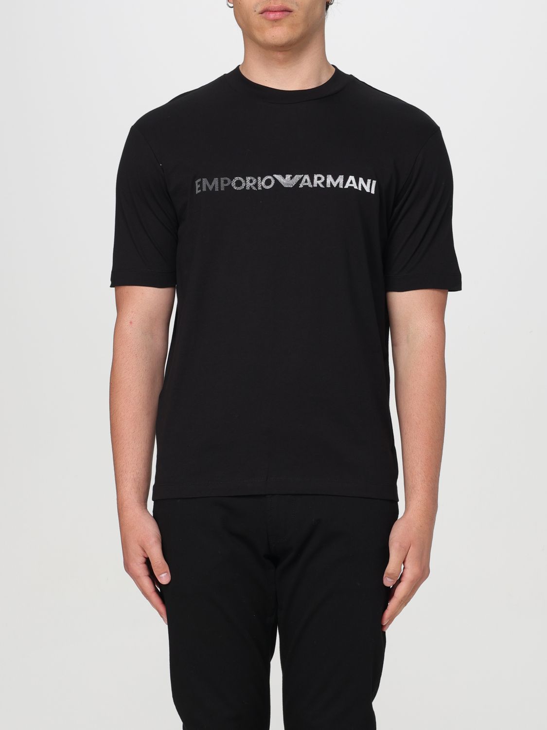 Shop Emporio Armani T-shirt  Men Color Black