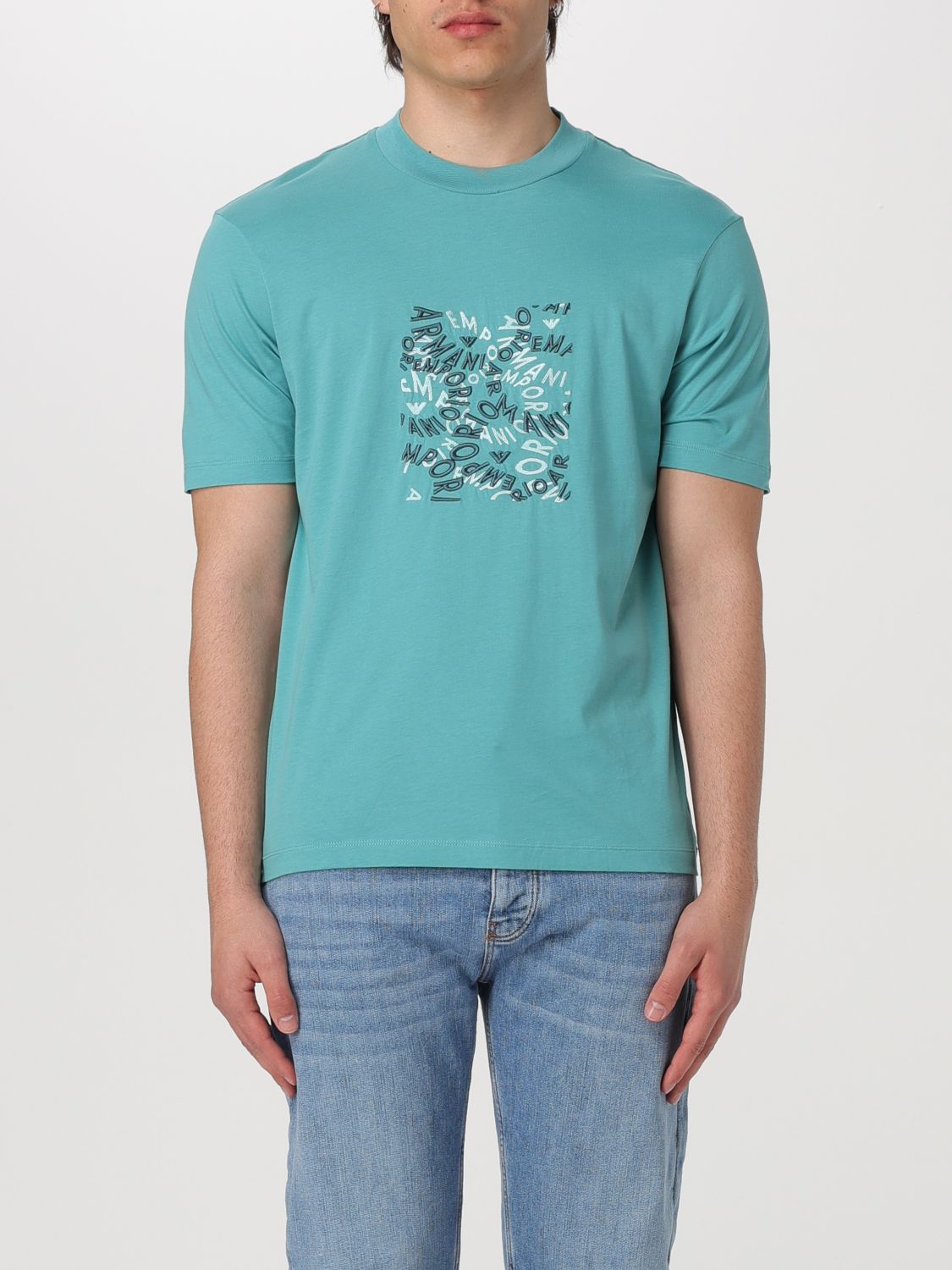 Shop Emporio Armani T-shirt  Men Color Water