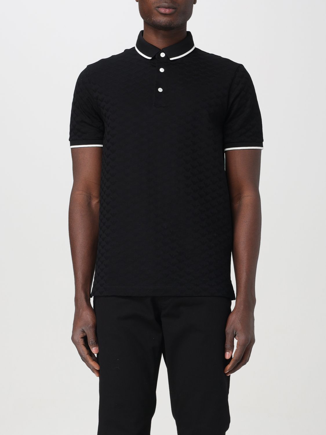 Emporio Armani Polo Shirt  Men Color Black