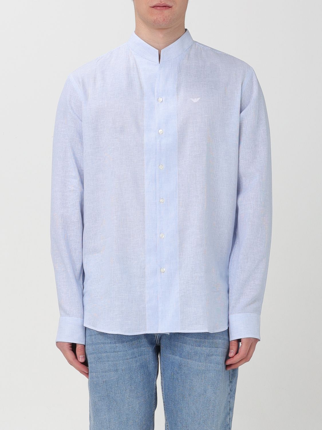 Emporio Armani Shirt  Men Color Blue