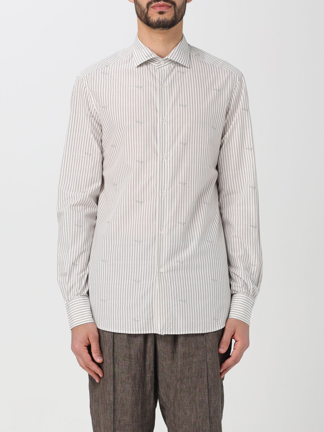 Emporio Armani Shirt  Men Color Beige