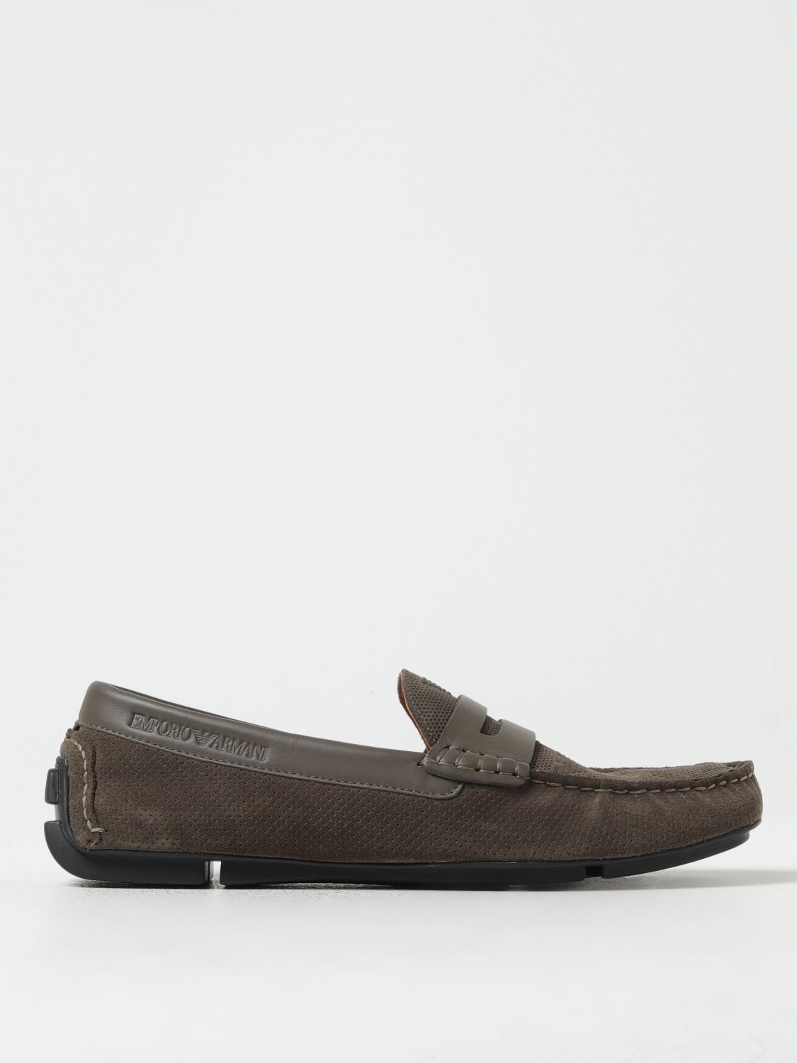Shop Emporio Armani Loafers  Men Color Brown