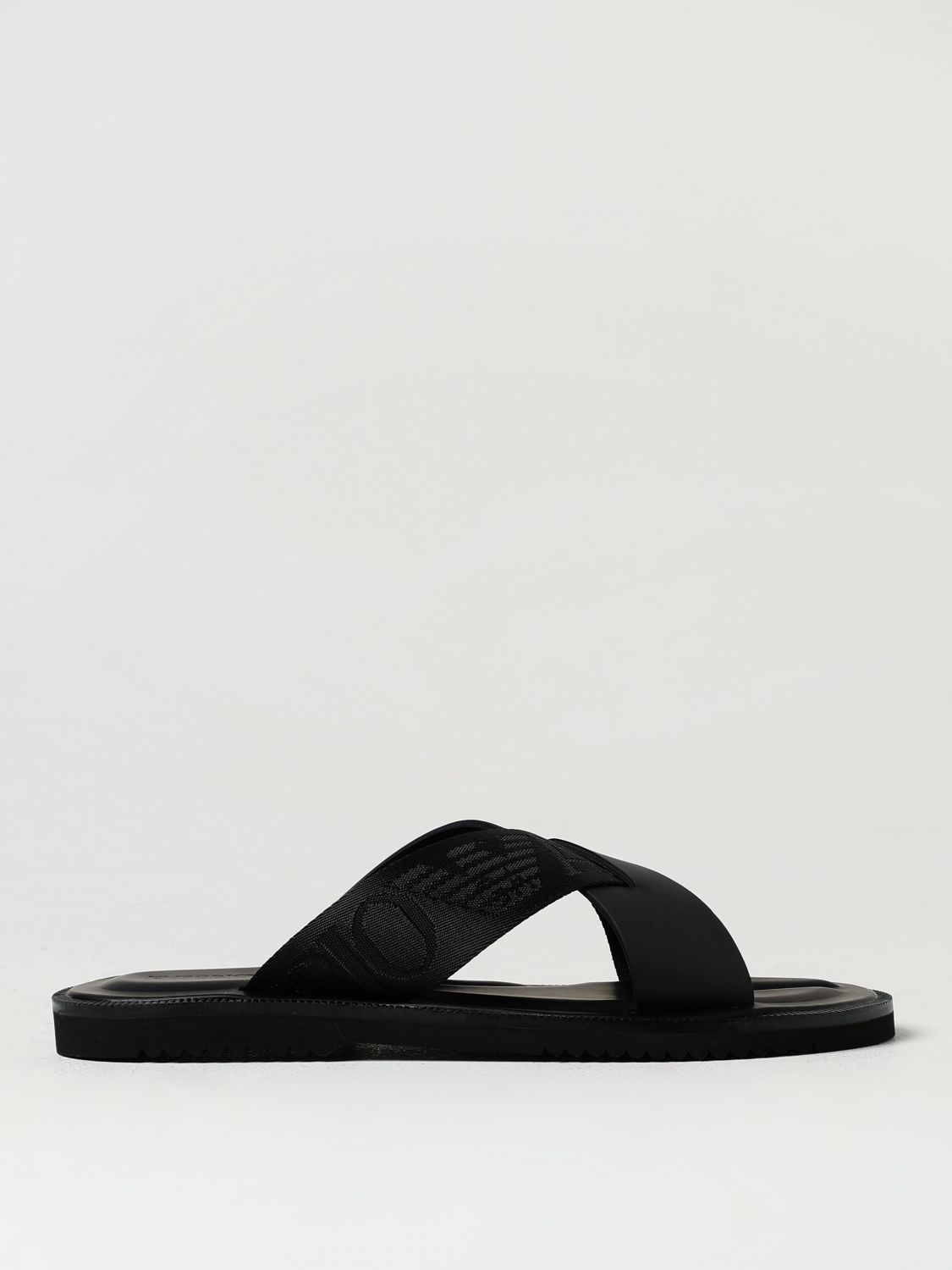 Shop Emporio Armani Sandals  Men Color Black