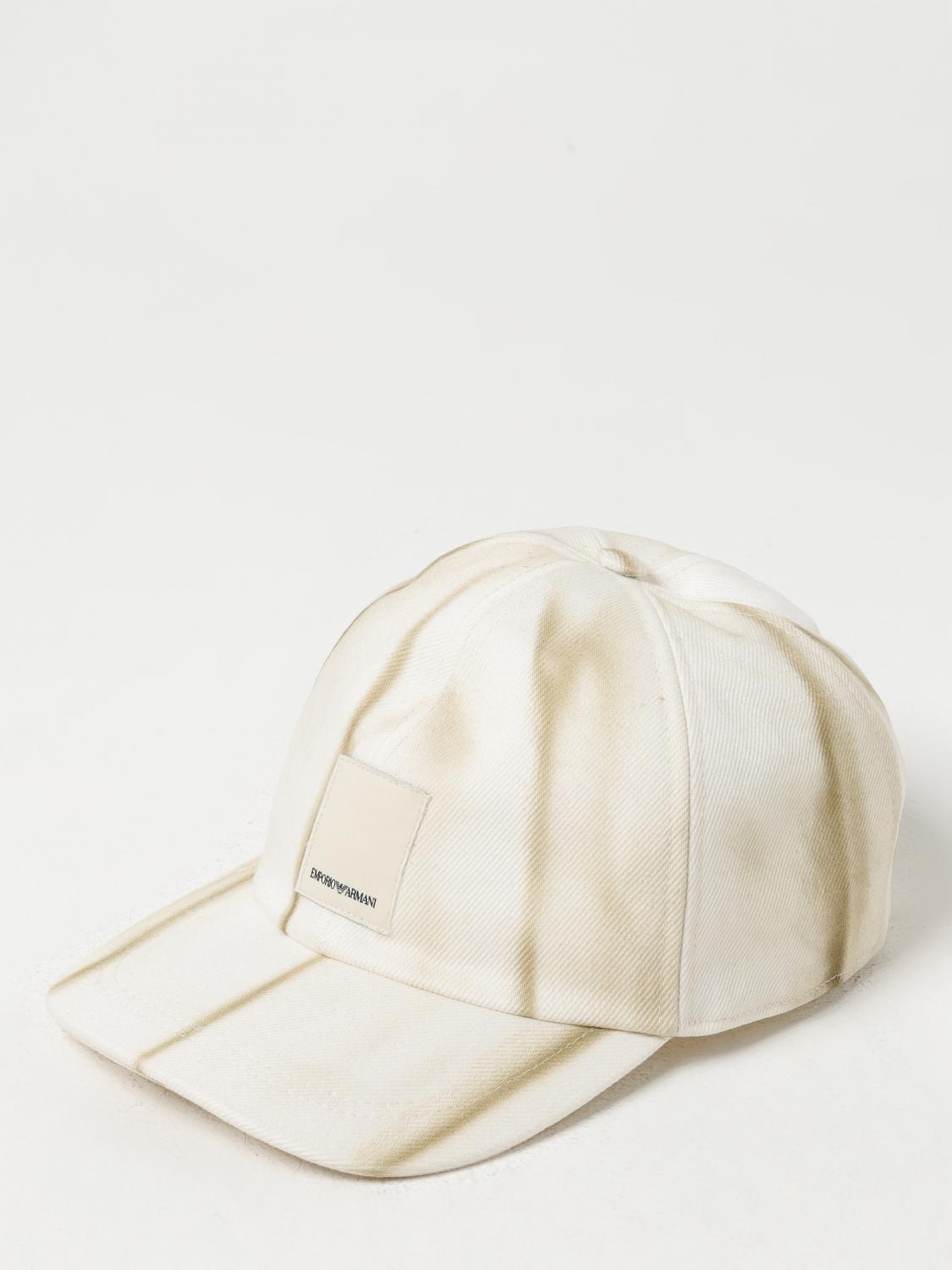 Hat EMPORIO ARMANI Men color Yellow Cream