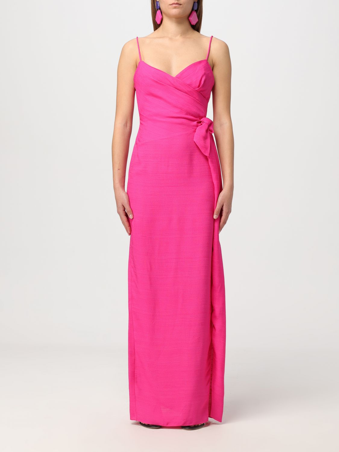 Shop Emporio Armani Dress  Woman Color Fuchsia