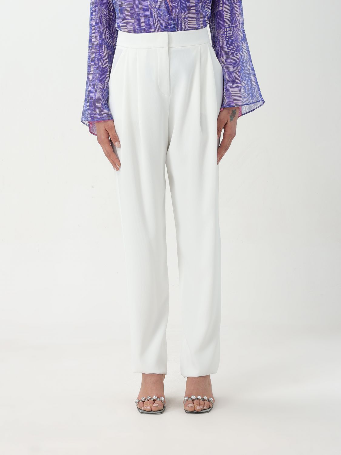 Shop Emporio Armani Pants  Woman Color White