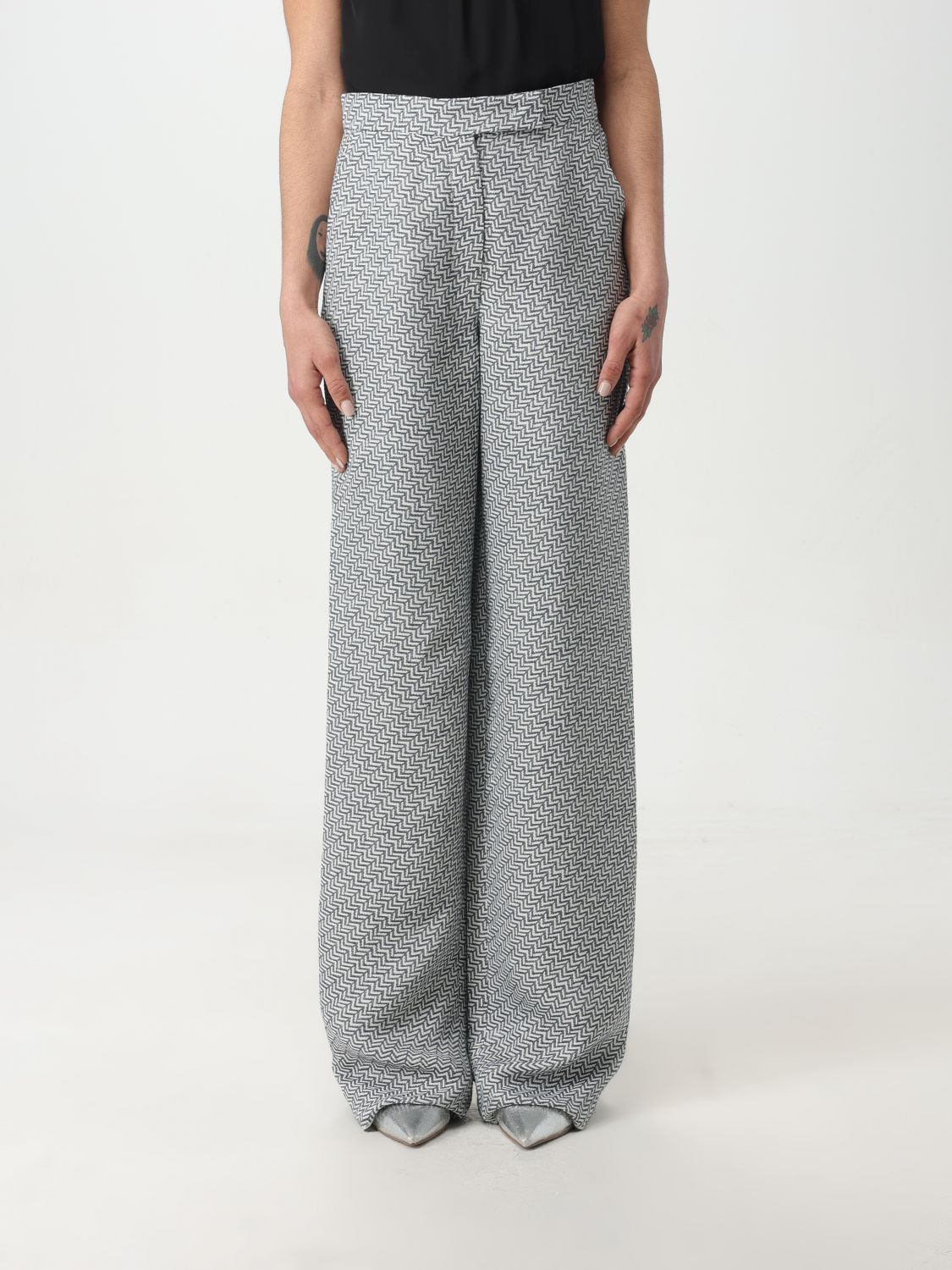 Shop Emporio Armani Pants  Woman Color Grey