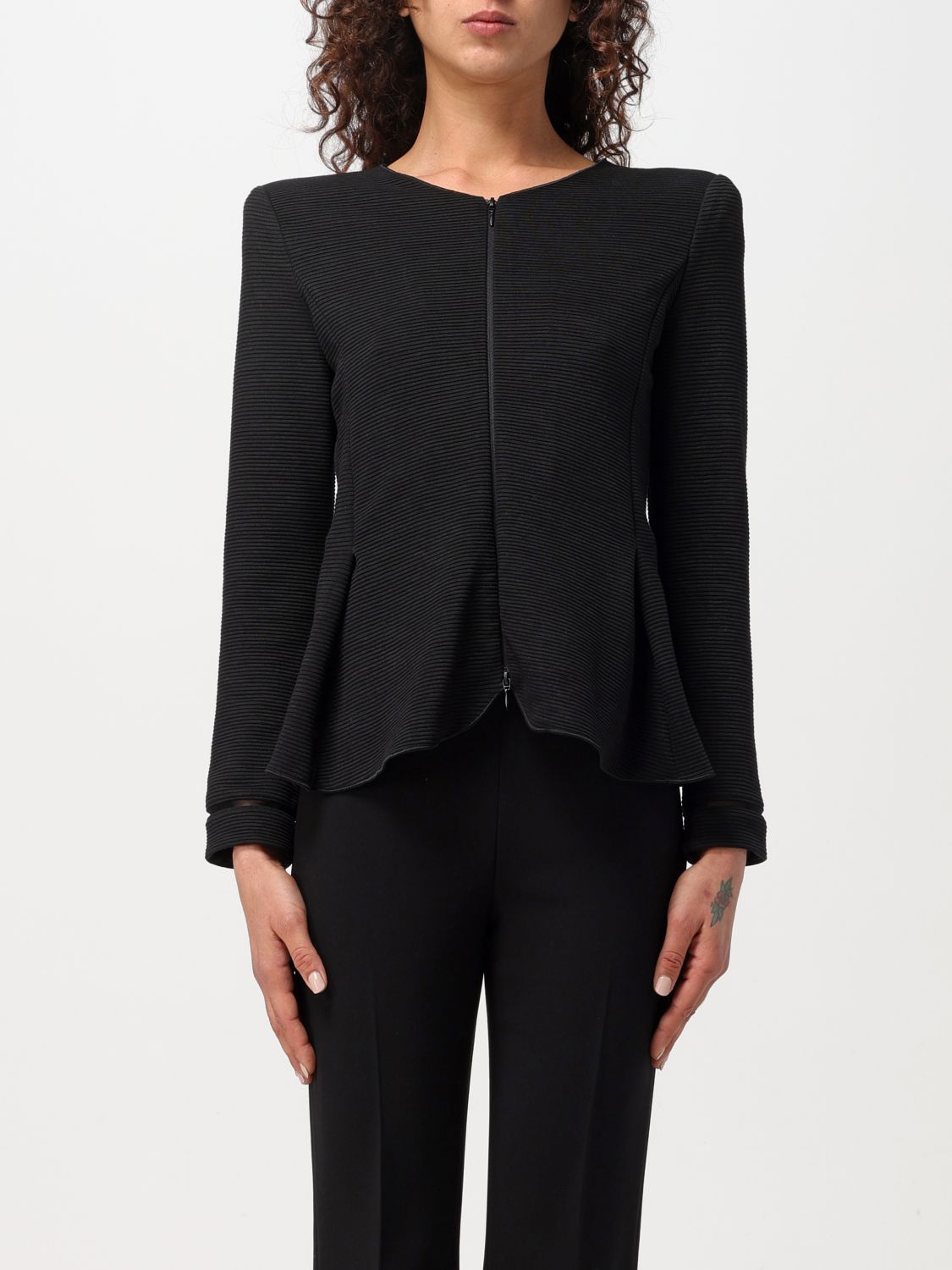 Shop Emporio Armani Jacket  Woman Color Black