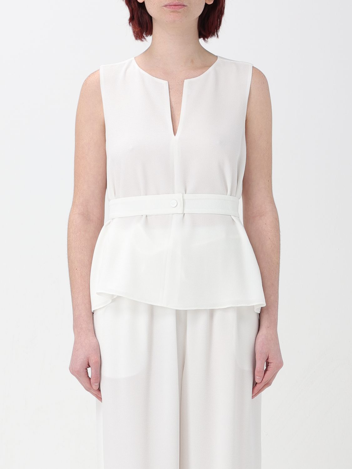 Shop Emporio Armani Top  Woman Color White