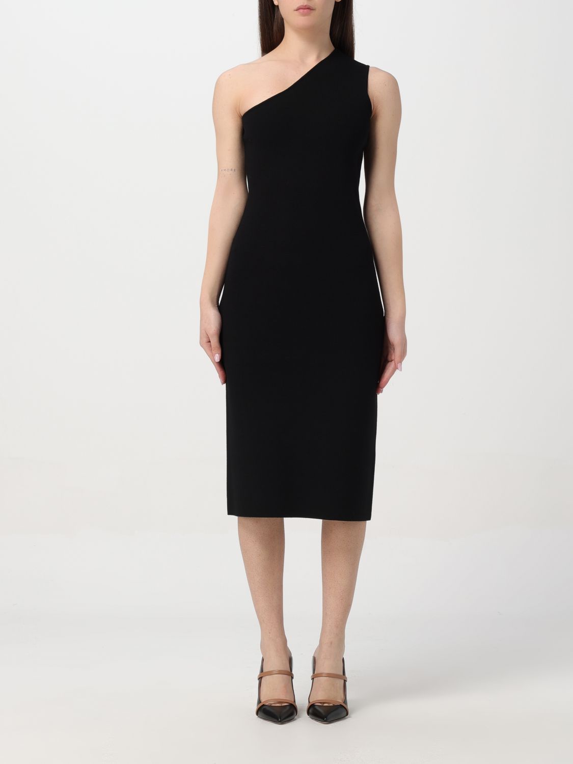 Shop Sportmax Dress  Woman Color Black