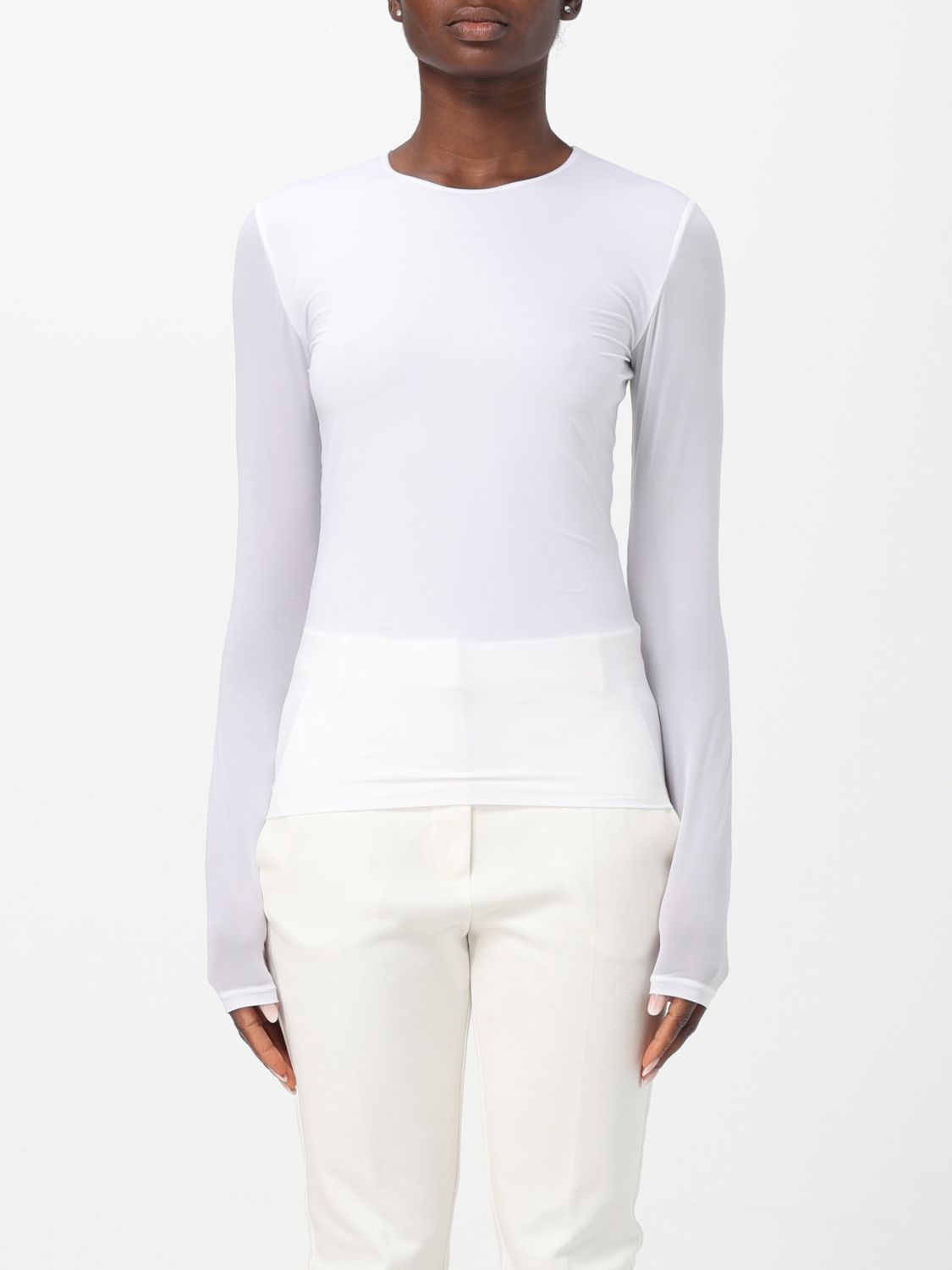 t-shirt sportmax woman colour white