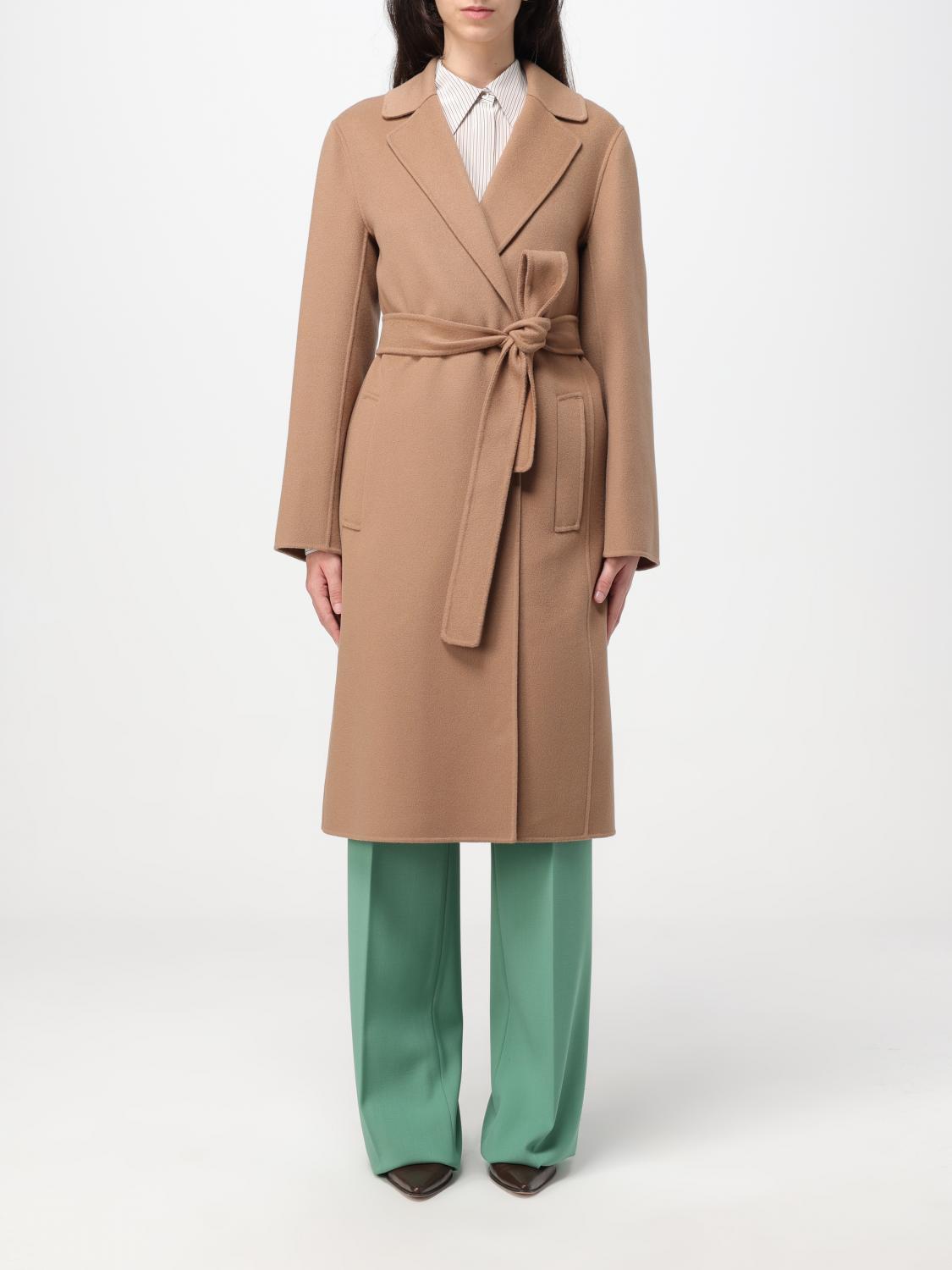 'S MAX MARA COAT 'S MAX MARA WOMAN COLOR CAMEL,402277042