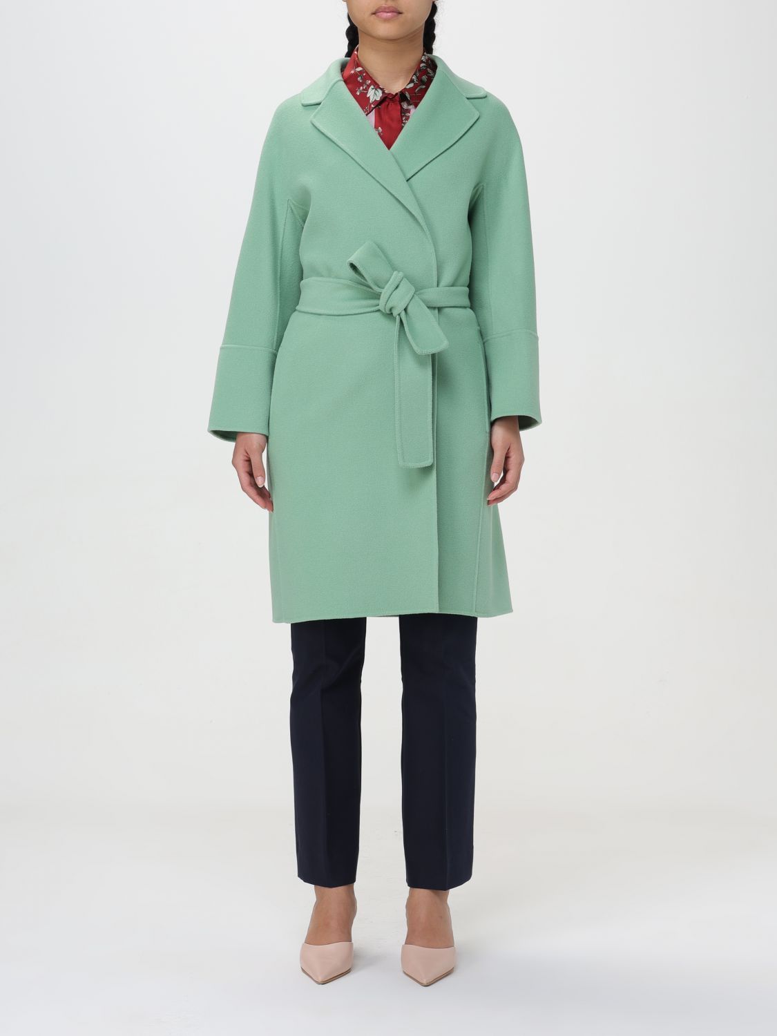 's Max Mara Coat  Woman Colour Green