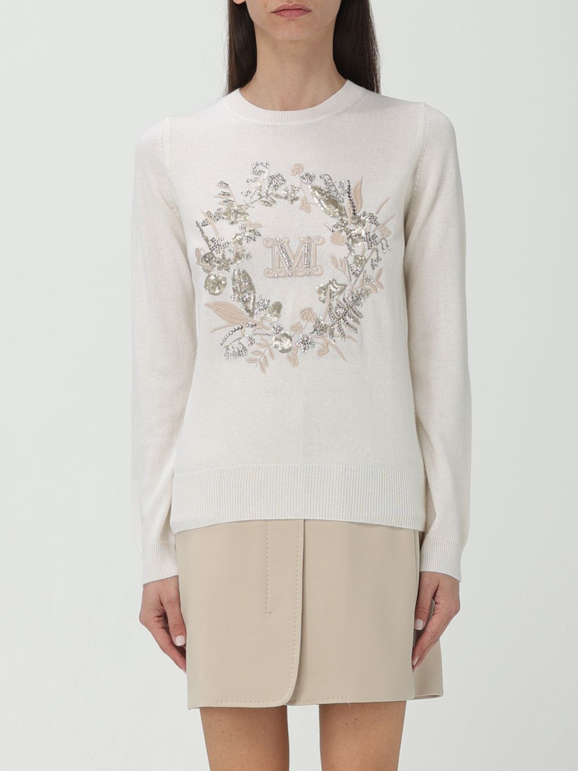 Shop Max Mara Sweater  Woman Color White