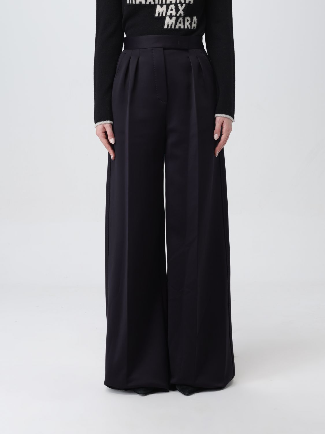 Shop Max Mara Pants  Woman Color Black