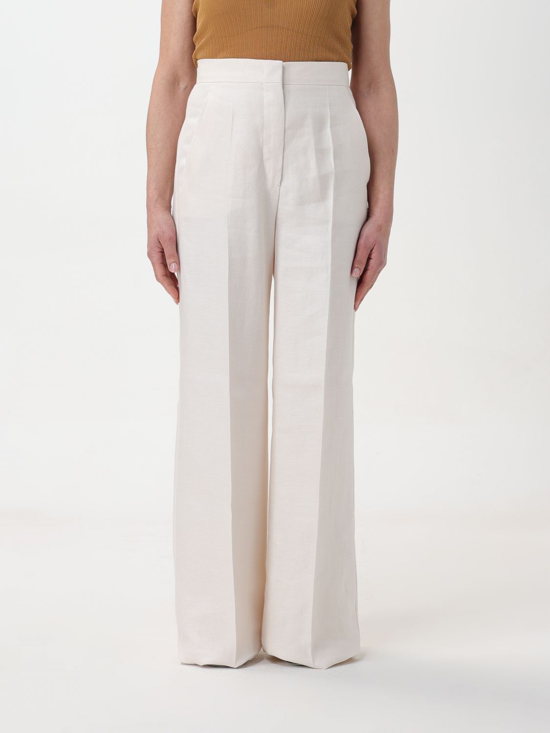 Max Mara Trousers  Woman Colour White