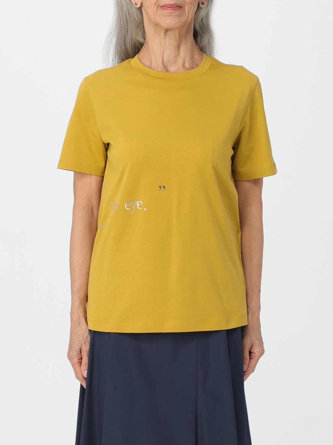 's Max Mara T-shirt  Woman Colour Yellow