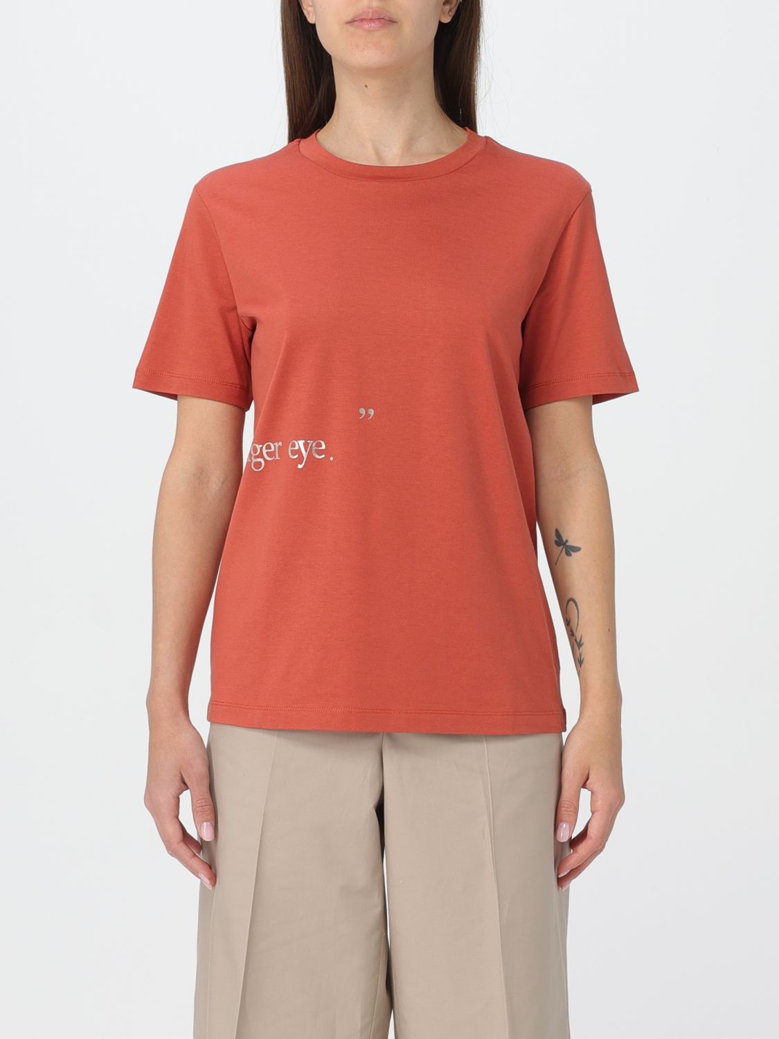 Shop 's Max Mara T-shirt  Woman Color Orange