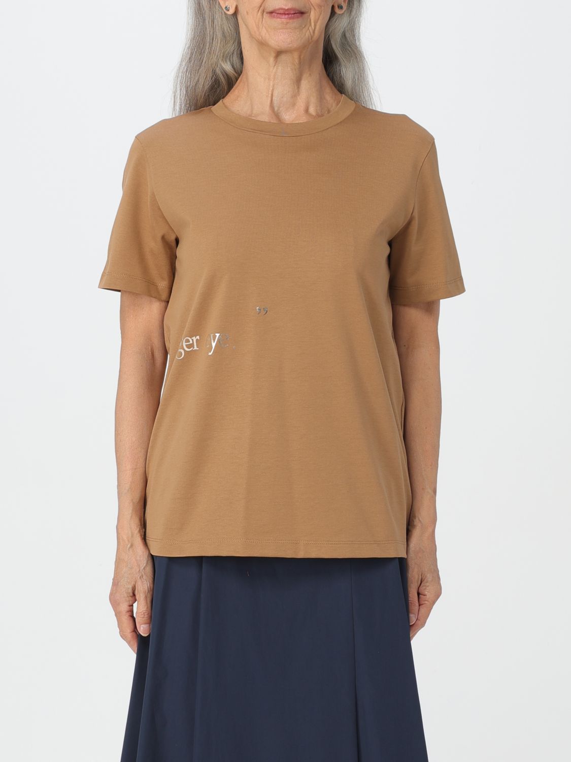 Shop 's Max Mara T-shirt  Woman Color Camel