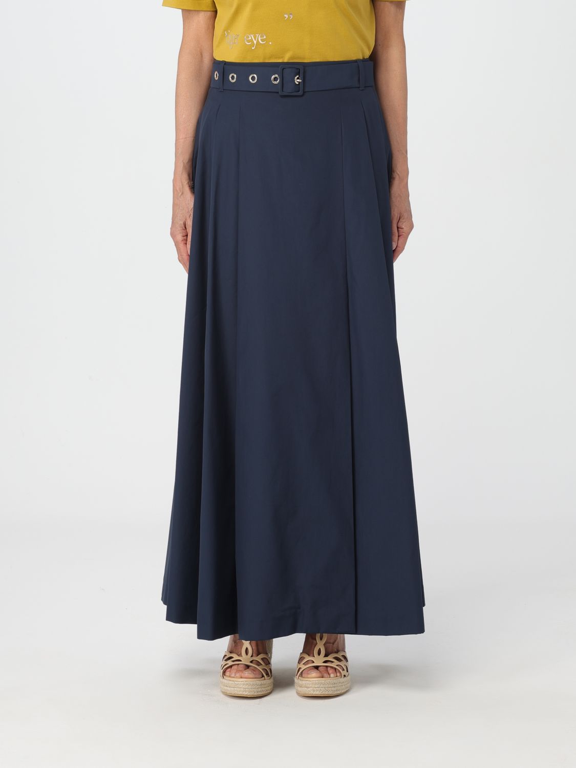 Shop 's Max Mara Skirt  Woman Color Blue