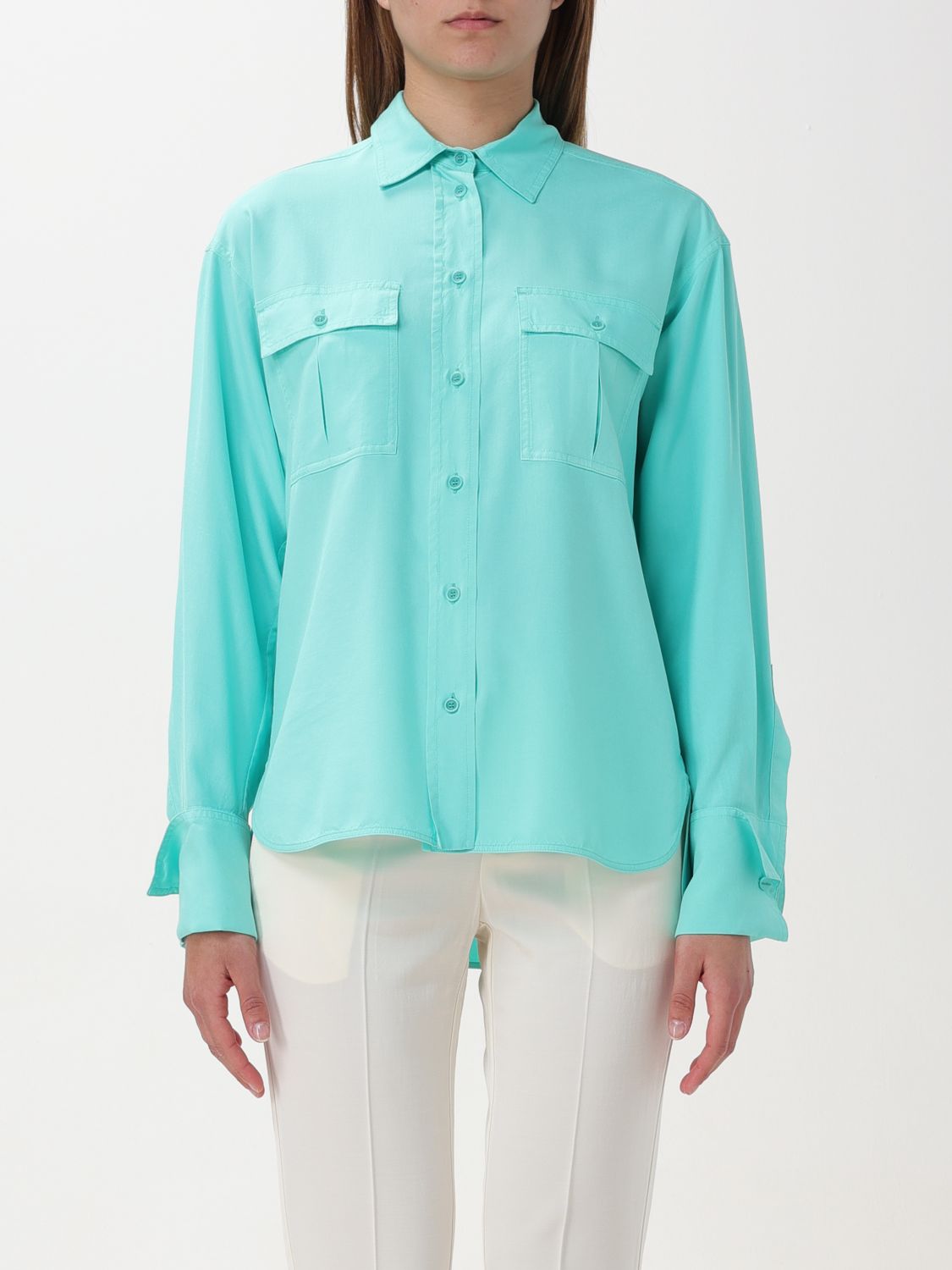 Max Mara Shirt  Woman Color Turquoise