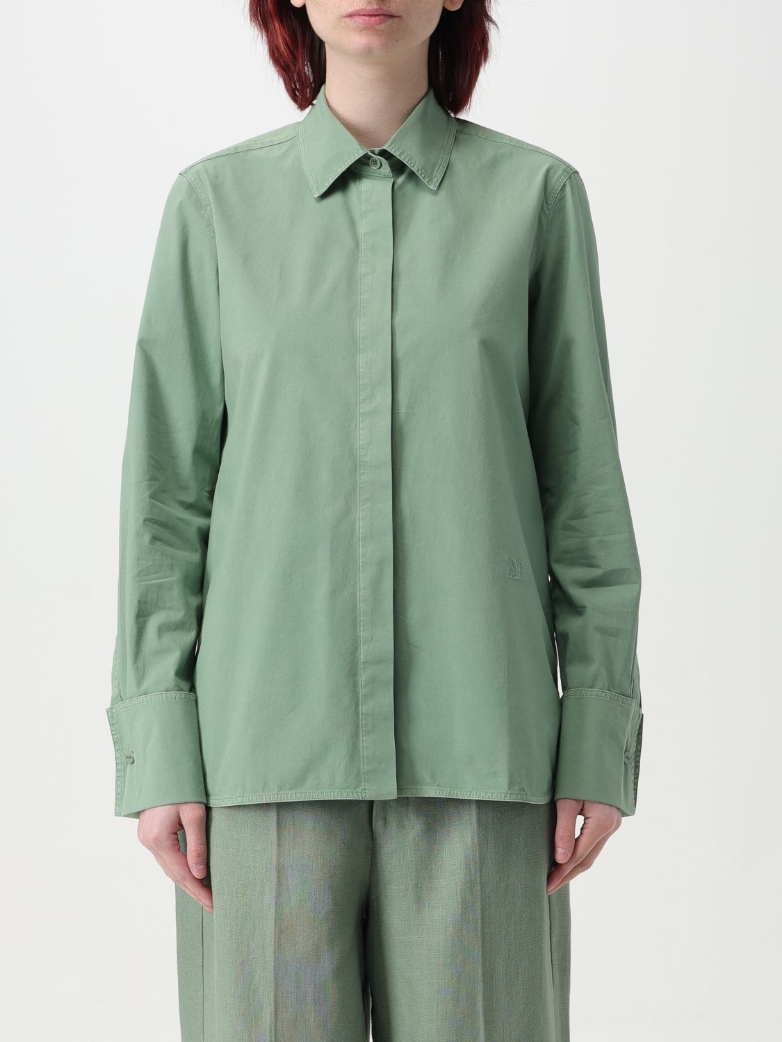 Shop Max Mara Shirt  Woman Color Green