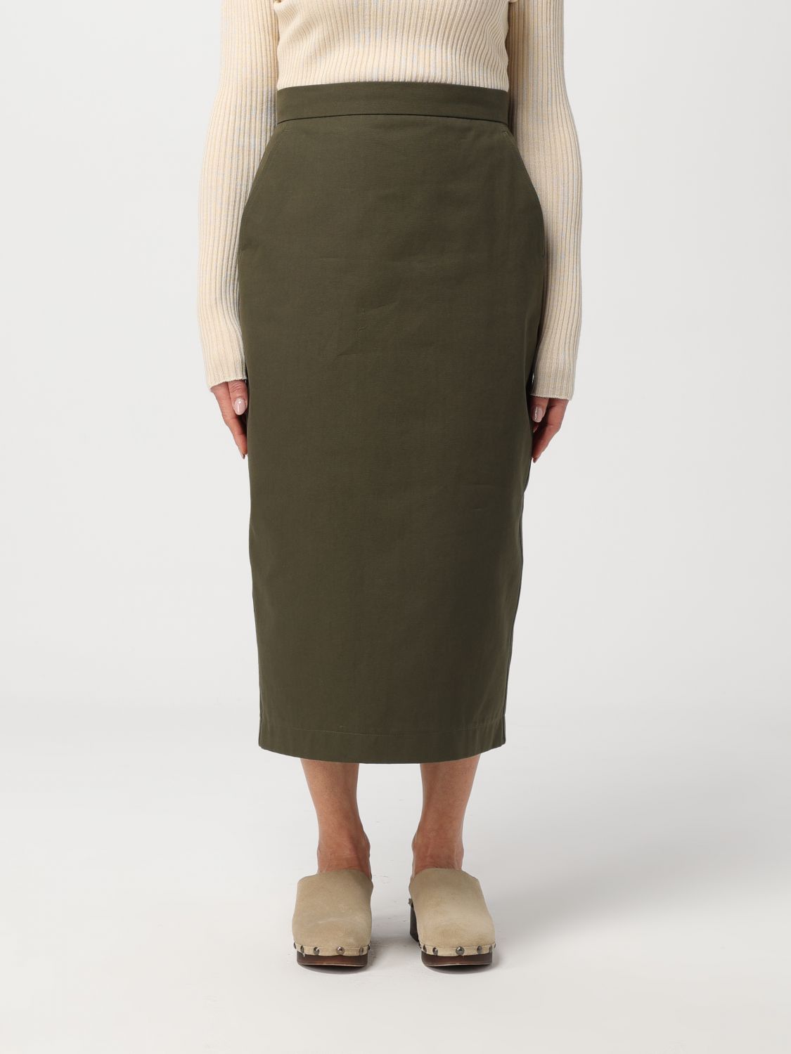 Shop Max Mara Skirt  Woman Color Green