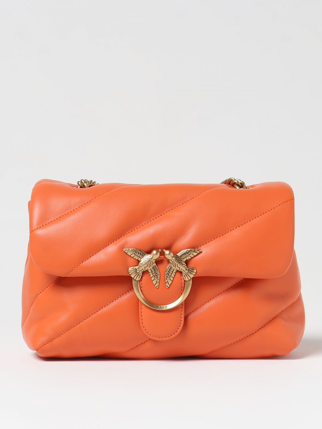 Shop Pinko Shoulder Bag  Woman Color Orange