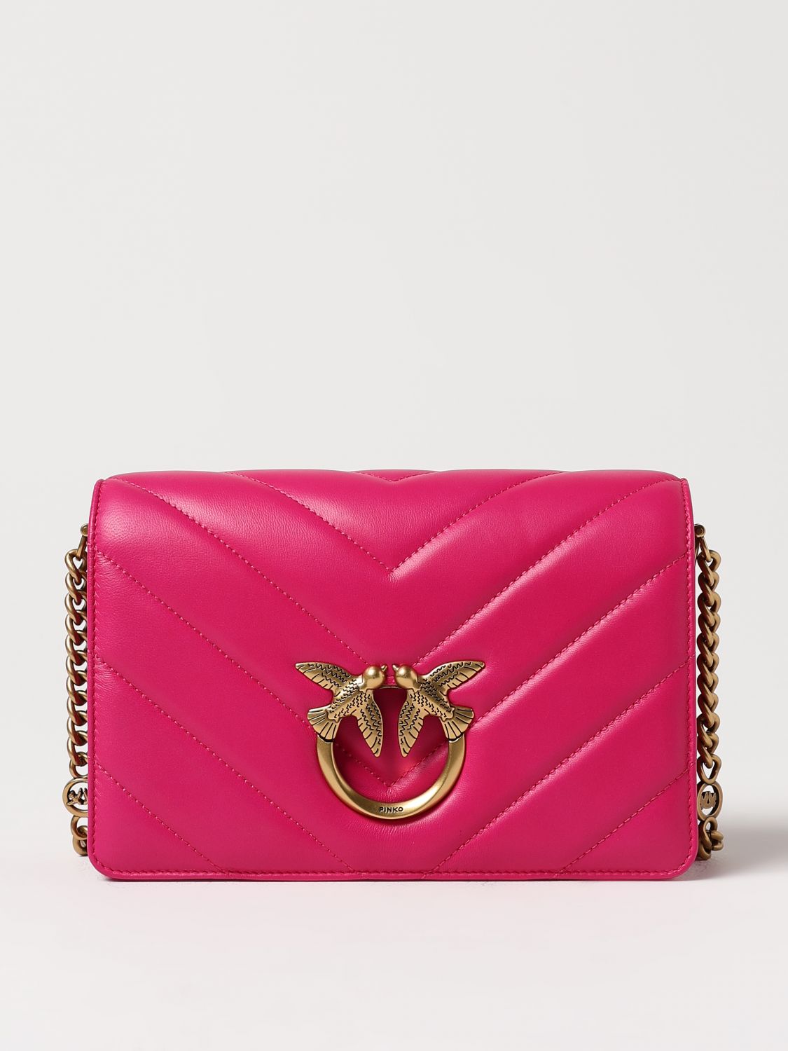 Shop Pinko Mini Bag  Woman Color Fuchsia