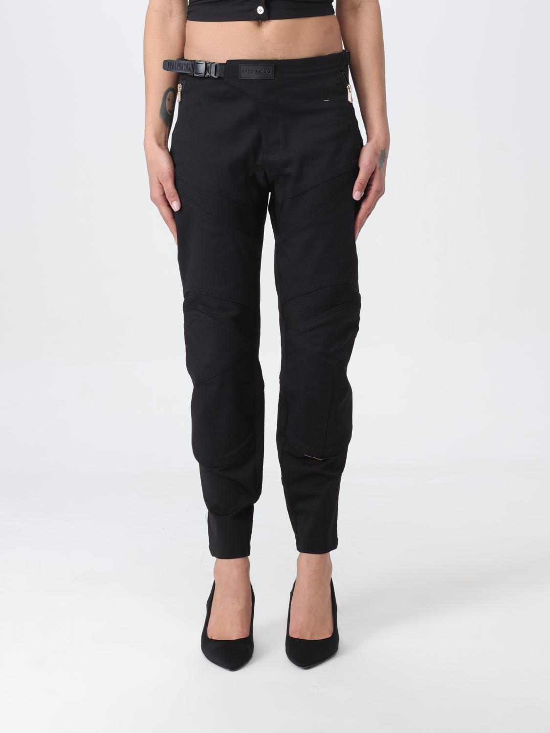 Trousers PINKO Woman colour Black